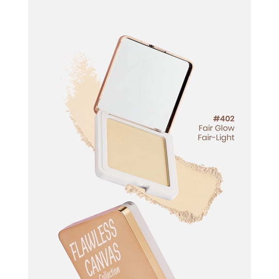 RUBY VIBE CO Velvet Code Pressed Setting Powder, Soft Matte Face Powder, Natural Makeup Powder, Fair Glow