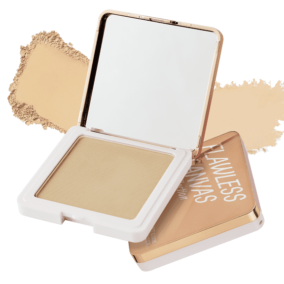RUBY VIBE CO Velvet Code Pressed Setting Powder, Soft Matte Face Powder, Natural Makeup Powder, Natural Beige