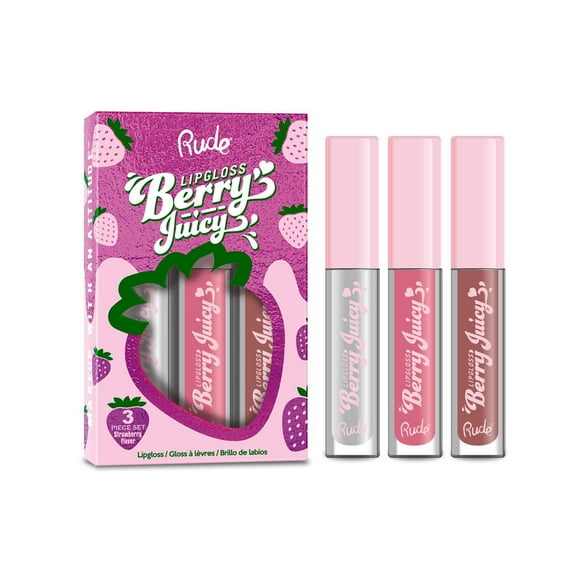 RUDE COSMETICS Berry Juicy Lip Gloss Set
