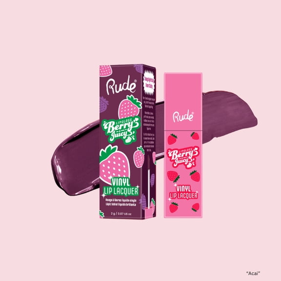 RUDE COSMETICS Berry Juicy Vinyl Lip Lacquer