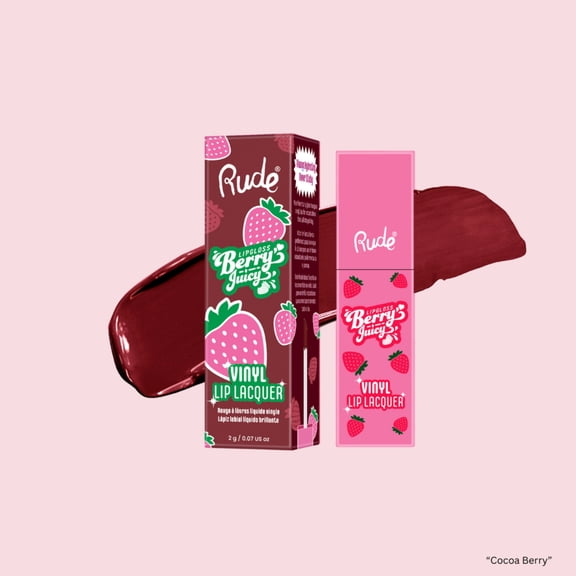 RUDE COSMETICS Berry Juicy Vinyl Lip Lacquer