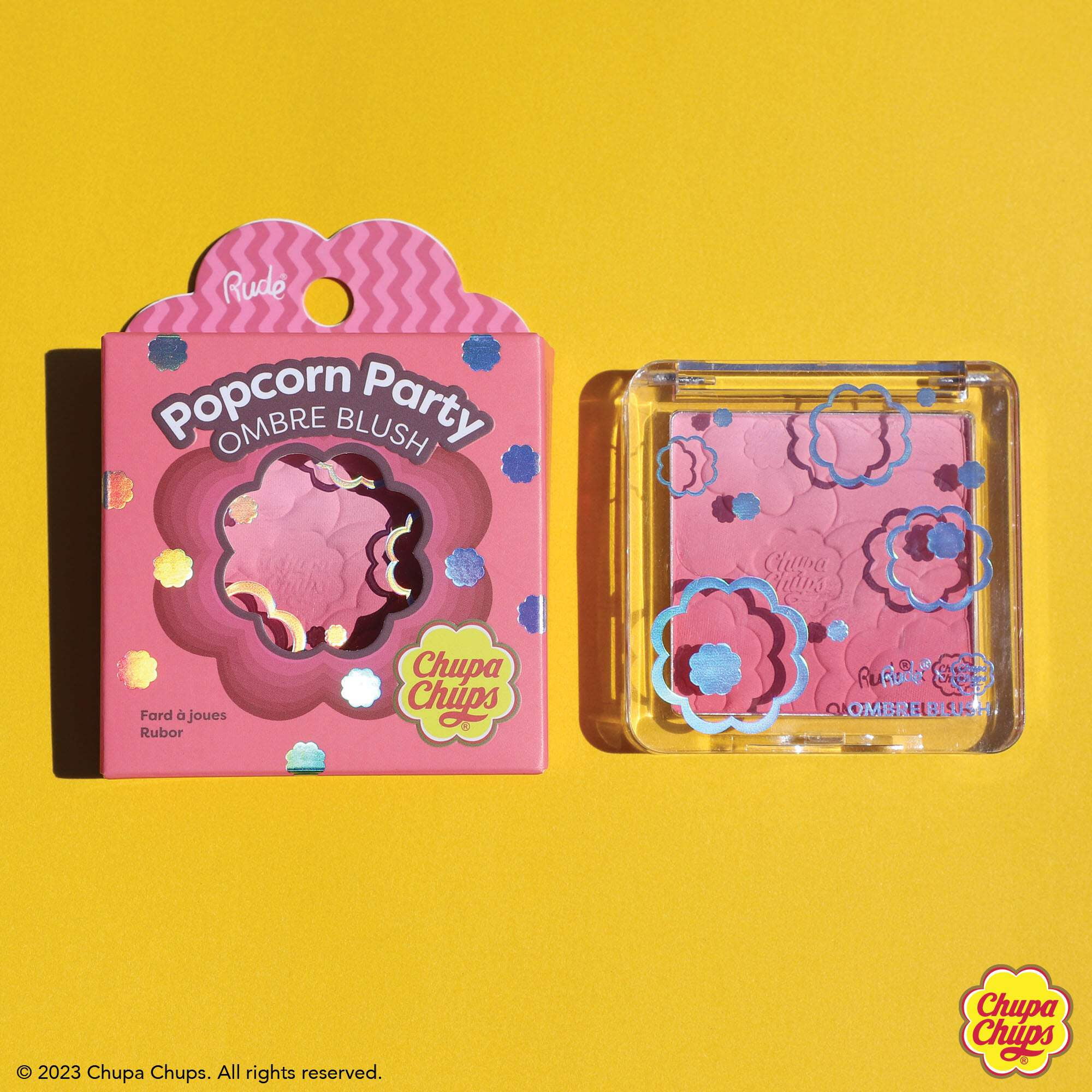 RUDE Chupa Chups Popcorn Party Ombre Blush - Peach Pie