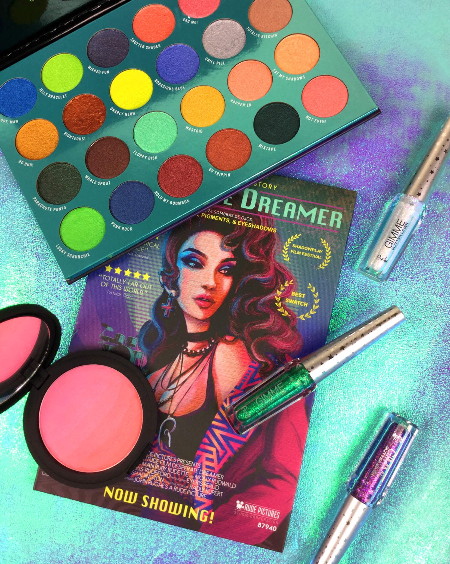 RUDE No Regrets! 28 Excuses Eyeshadow Palette (DC) - Virgo main image 1