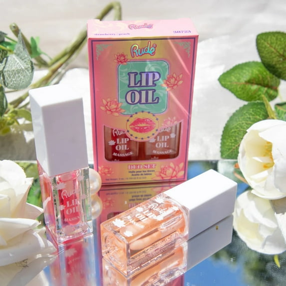 RUDE COSMETICS Lip Oil Massage Duo