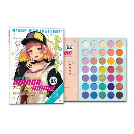 RUDE COSMETICS Manga Anime 35 Pressed Pigment Shadows Book 2A
