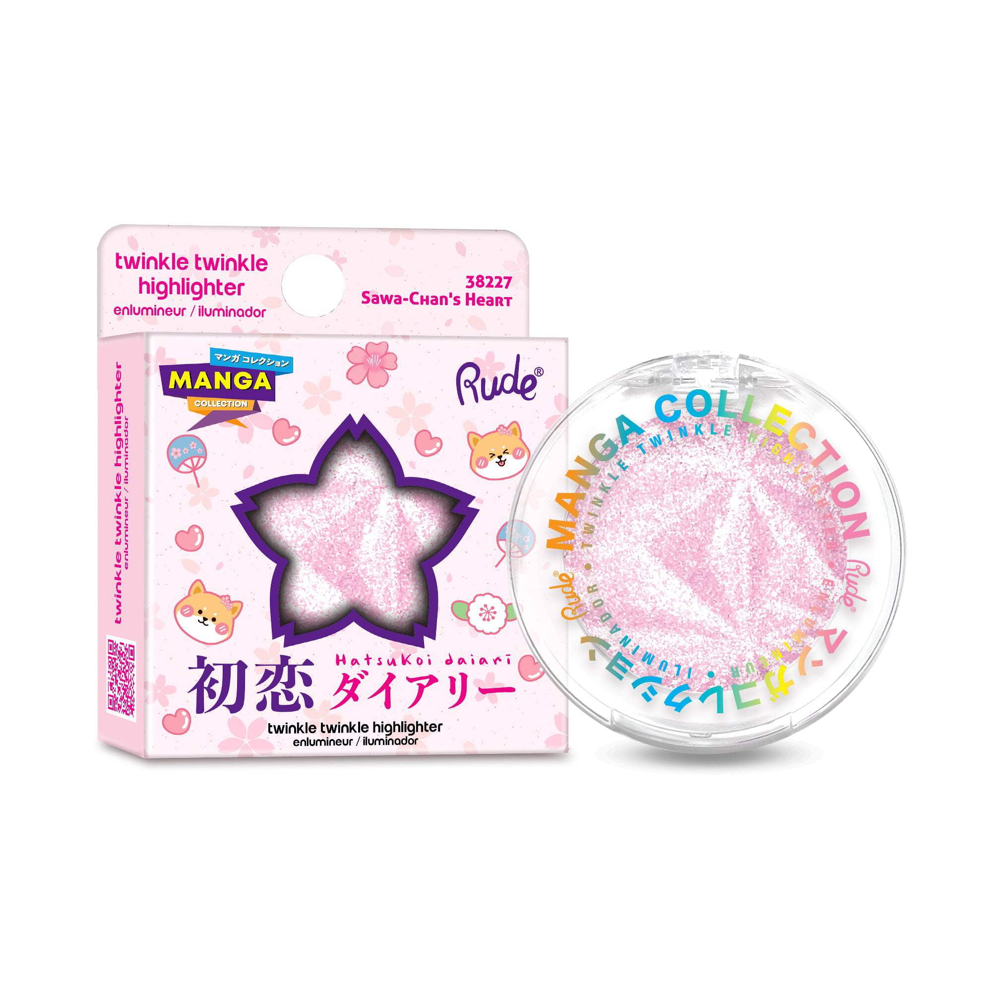 RUDE COSMETICS Manga Collection Twinkle Twinkle Highlighter - Sawa