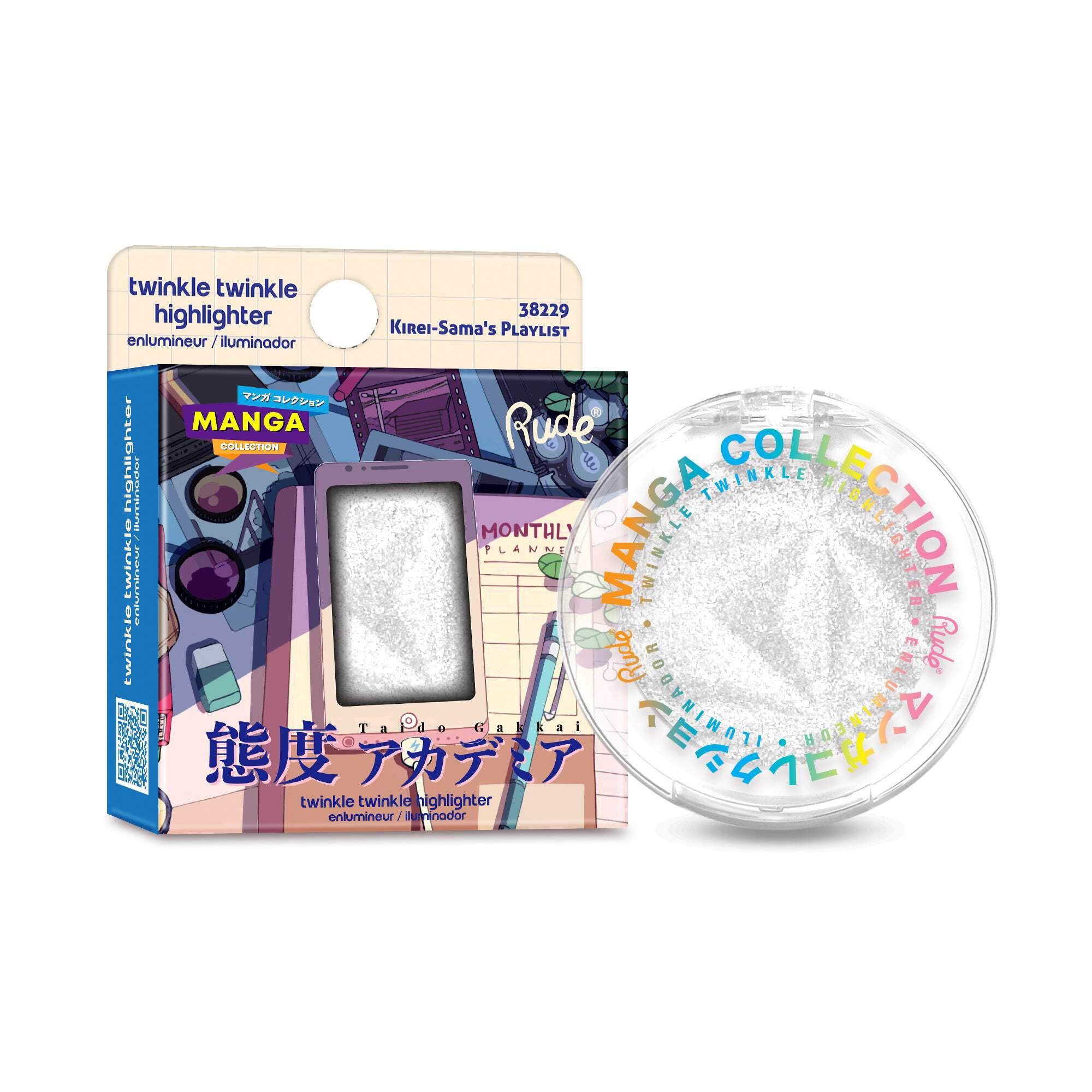 ❤トリマリン♡さま❤DeerDeer☆魔法のエナジーワーク❤ RUDE COSMETICS Manga Collection Twinkle Twinkle Highlighter