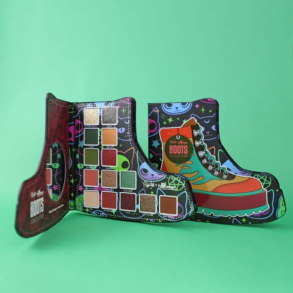 RUDE COSMETICS Rude x Koi Footwear Boots Collection - Helios Hologram Flame Boots