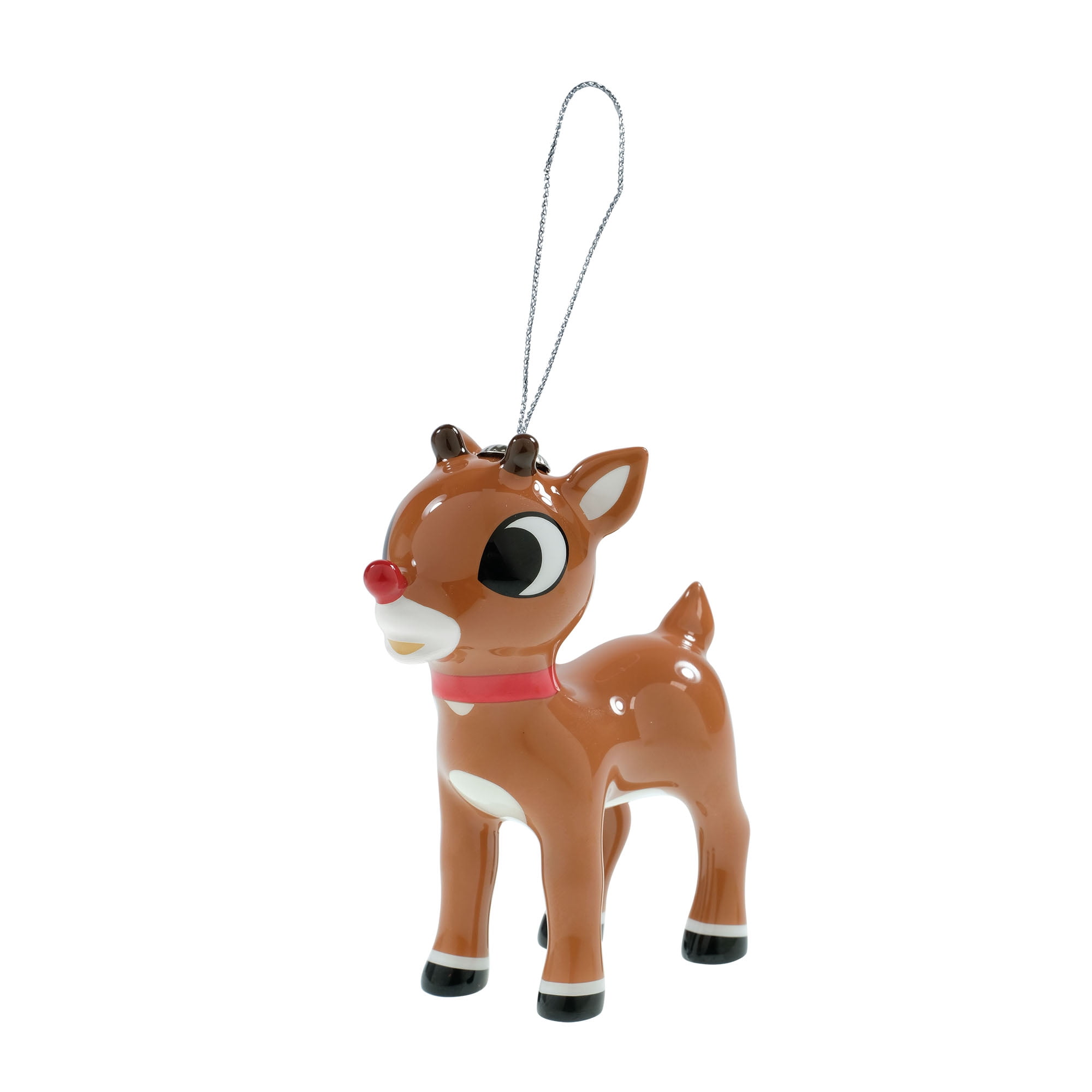 Rudolph the Red Nosed Reindeer Decoupaged Christmas Tree Ornament