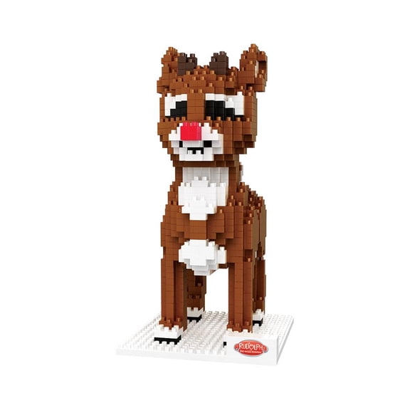 Forever Collectibles Rudolph The Red-Nosed Reindeer Character 3D BRXLZ Puzzle