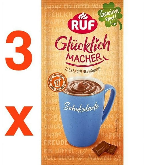 RUF Happy Pudding CHOCOLATE instant pudding -3 pack-