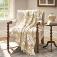 thumbnail image 1 of The Pioneer Woman Oversized Ruffle Knit Throw Blanket, Beige, 50 x 72 in, 1 of 8