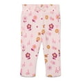 thumbnail image 1 of Garanimals Baby Girls Ruffle Waist Print Ribbed Leggings, Sizes 0M-24M, 1 of 3