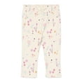 thumbnail image 1 of Garanimals Baby Girls Ruffle Waist Print Ribbed Leggings, Sizes 0M-24M, 1 of 3