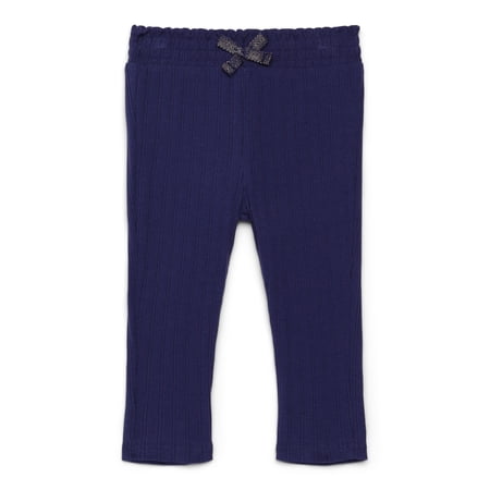 Garanimals Baby Girls Ruffle Waist Ribbed Leggings, Sizes 0M-24M