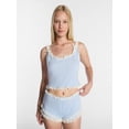 thumbnail image 1 of Kacey Lee Women's Pointelle Ruffle Sleep Set, 2-Piece, Sizes XS-XXL, 1 of 7