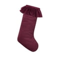 thumbnail image 1 of Red Ruffle Christmas Stocking, 20", by My Texas House, 1 of 5
