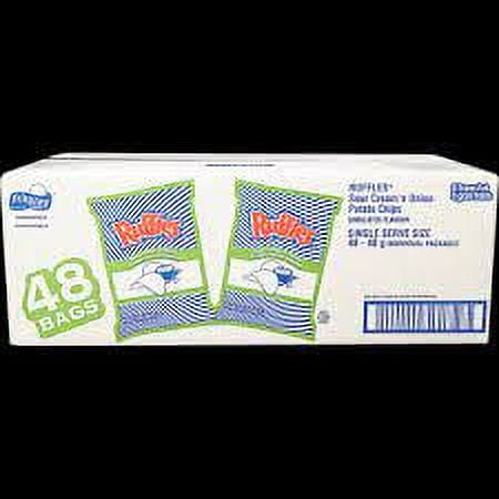 RUFFLES All Dressed Potato Chips, 60g Vending Chips, 36-Pack