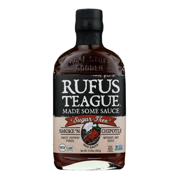 RUFUS TEAGUE - Smoky Chipotle BBQ Sauce - 12.25 Oz, Case of 6