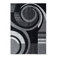 thumbnail image 1 of RUG AND DECOR Newport Collection Modern Abstract Design Area Rug Black Grey Living Room Bed Room Carpet Alfombras para Sala, 1 of 4