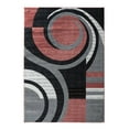 thumbnail image 1 of RUG AND DECOR Newport Collection Modern Abstract Design Area Rug D.Rose Black White Grey Living Room Bed Room Carpet Alfombras para Sala, 1 of 4