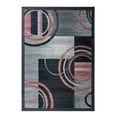 thumbnail image 1 of RUG AND DECOR Newport Collection Modern Abstract Design Area Rug D.Rose Grey Living Room Bed Room Carpet Alfombras para Sala, 1 of 5