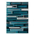 thumbnail image 1 of RUG AND DECOR Newport Collection Modern Abstract Design Area Rug Turquoise Black Grey Living Room Bed Room Carpet Alfombras para Sala, 1 of 4