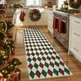thumbnail image 1 of RUG ROBOT 2'6''x8' Christmas Runner Rugs for Hallway, Washable Non-Slip Checkered Kitchen Runner Rug, Farmhouse Xmas Holiday Rug for Entryway, Bedroom, Laundry Indoor Christmas Decor, 1 of 9