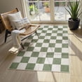 thumbnail image 1 of RUG ROBOT 3'x5' Area Rugs for Entryway, Washable Non-Slip Checkered Throw Rugs for Bedroom, Kitchen, Soft Low-Pile Classic Farmhouse Geometric Indoor Door Mat, 1 of 9