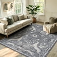 thumbnail image 1 of RUG ROBOT 5'x7' Area Rug for Living Room, Vintage Woodland Washable Rug for Bedroom, Cottagecore Accent rug for Nursery Playroom Reading Nook Non Slip Low Pile Stain Resistant, Gray, 1 of 8