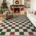 thumbnail image 1 of RUG ROBOT 8'x10' Large Christmas Rugs for Living Room, Washable Non-Slip Checkered Area Rug, Soft Farmhouse Holiday Rug for Dining Room, Bedroom Xmas Accent Carpet Indoor Christmas Decor, 1 of 11