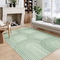 thumbnail image 1 of RUG ROBOT 5'x7' Abstract Area Rugs for Living Room, Non Slip Washable Rugs for Bedroom, Dining Room, Boho Mid Century Modern Colored Indoor Abstract Rainbow Carpet, Green, 1 of 6