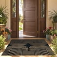 thumbnail image 1 of RUG ROBOT Modern Geometric 3'x5' Rugs for Living Room, Washable Easy Jute Indoor Outdoor Area Rugs for Entryway, Non Slip Farmhouse Throw Carpet for Home Office Bedroom Deck Porch, 1 of 10