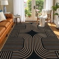 thumbnail image 1 of RUG ROBOT Modern Geometric 5'x7' Area Rugs for Living Room, Washable Easy Jute Indoor Outdoor Rugs, Non Slip Farmhouse Carpet Natural Rug for Dining Room Bedroom Deck Porch, 1 of 10