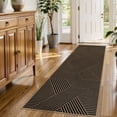 thumbnail image 1 of RUG ROBOT Modern Geometric 2'x6' Runner Rugs for Entryway Hallway, Washable Easy Jute Indoor Outdoor Rug, Non Slip Farmhouse Carpet for Patio Laundry Room Kitchen Bedroom, Cross 2, 1 of 10