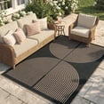 thumbnail image 1 of RUG ROBOT 5'x7' Easy Jute Rug, Washable Non Slip Area Rugs for Living Room, Modern Rainbow Indoor Outdoor Rugs, Farmhouse Carpet Natural Rug for Dining Room Bedroom Deck Porch, 1 of 10