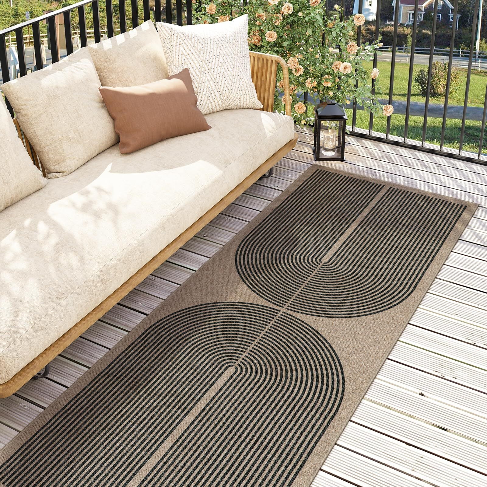 RUG ROBOT Modern Rainbow 2'x6' Runner Rugs for Entryway Hallway ...