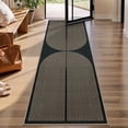 thumbnail image 1 of RUG ROBOT Modern Rainbow 2'6''x8' Hallway Runner Rug, Washable Easy Jute Indoor Outdoor Rug for Entryway Kitchen, Non Slip Farmhouse Carpet for Bedroom Porch Deck, Rainbow 2, 1 of 9