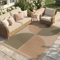 thumbnail image 1 of RUG ROBOT 5'x7' Easy Jute Rug, Washable Non Slip Area Rugs for Living Room, Modern Rainbow Indoor Outdoor Rugs, Farmhouse Carpet Natural Rug for Dining Room Bedroom Deck Porch, 1 of 10