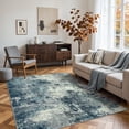 thumbnail image 1 of RUG ROBOT 5'x7' Area Rugs for Living Room, Non-Slip Washable Rug, Indoor Soft Modern Abstract Distressed Accent Carpet for Bedroom, Dining Room, Kitchen, Blue/Gray, 1 of 10