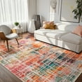 thumbnail image 1 of RUG ROBOT Abstract 6'x9' Area Rugs for Living Room, Washable Bedroom Rug Non-Slip, Soft Modern Large Accent Carpet Throw Rug for Kitchen Dining Room Home Office, Multi Color, 1 of 10