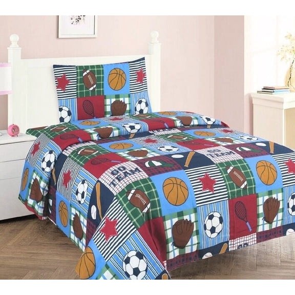 Gorgeous Home Linen Sport Rugby Full Printed 4pc Sheet Set Premium Collection Modern Bedding Dressing New Designs