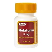 RUGBY MELATONIN 3MG TAB MELATONIN-3 MG White 60 Tablets UPC 005366412085