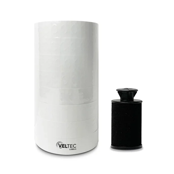 RUGED - 1 Sleeve White Label For Monarch 1131 (1 Line) Pricing Gun 1 Sleeve = 8 Rolls