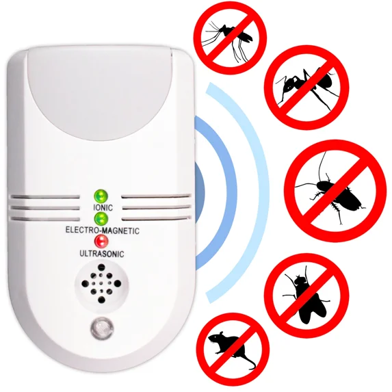 RUGED - Apexan Total Protection Indoor Pest Repeller, Ultrasonic +Electromagnetic +Ionic