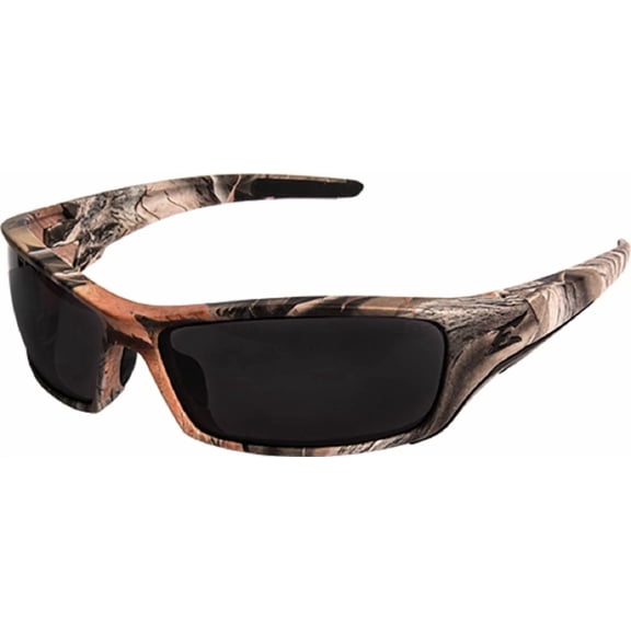 RUGED - Edge Eyewear Sr116Cf Reclus - Forest Camouflage Frame/Smoke Lens, Safety Glasses