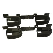 RUGGED GEAR SCREW MOUNT DOUBLE HOOK BLACK STEEL