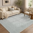 thumbnail image 1 of RUGKING 5x7 Area Rug Non Slip Washable Rug Modern Boho Carpet Gray Mat for Dinning Room Living Room Bedroom, 1 of 10