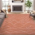 thumbnail image 1 of RUGKING 6x9 Area Rug Living Room Bedroom Washable Rug Boho Carpet Non Slip Brick Red Mat for Dinning Room, 1 of 9