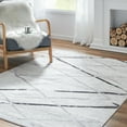 thumbnail image 1 of RUGKING Area Rug 4X6 for Living Room Moroccan Rug Black Grey Low pile Rug Modern Geometric Accent Rug Soft Mat Indoor Non Slip Carpet for Kitchen Dining Room, 1 of 8